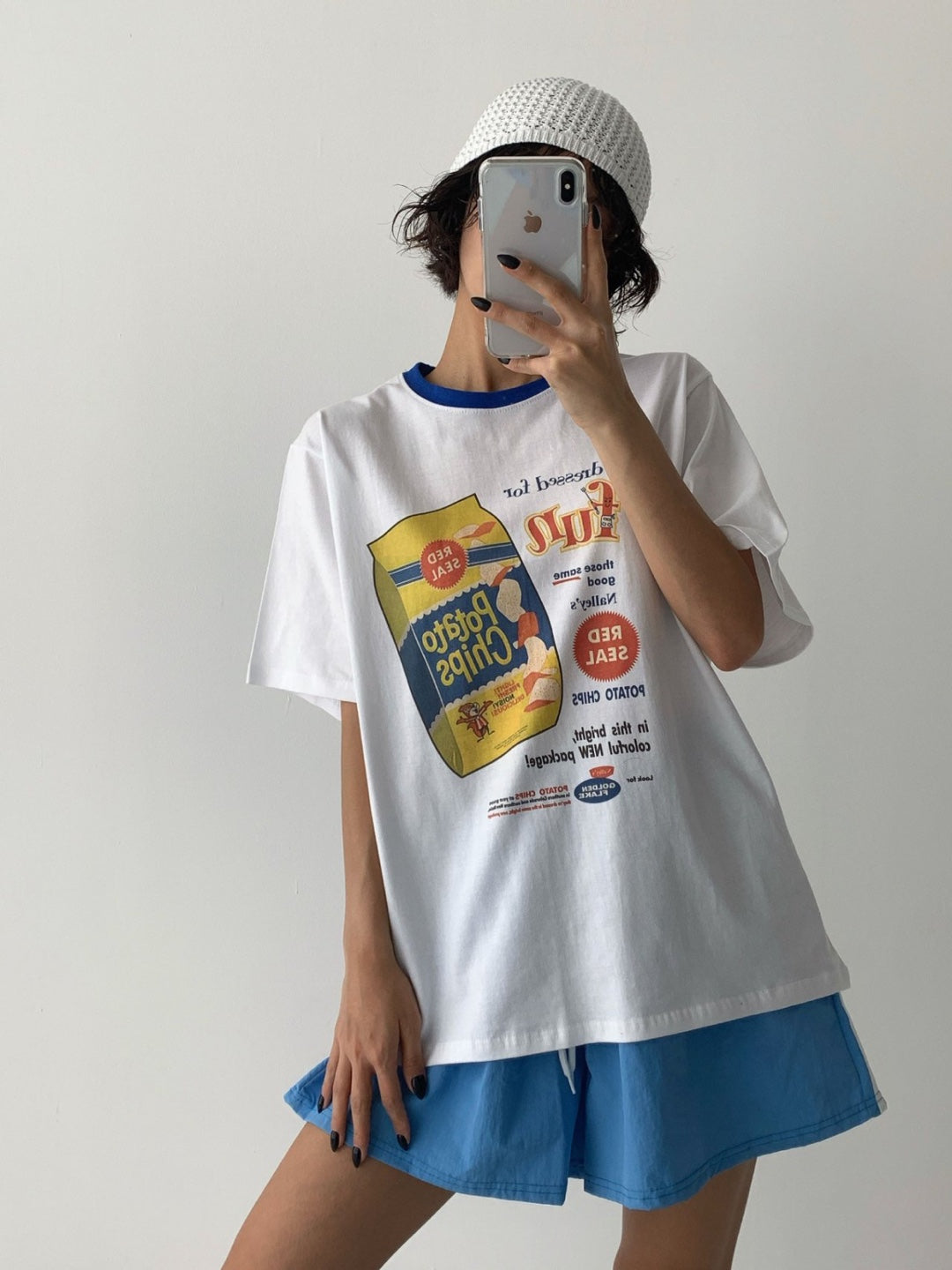 Vintage Snack Graphic Ringer T-Shirt