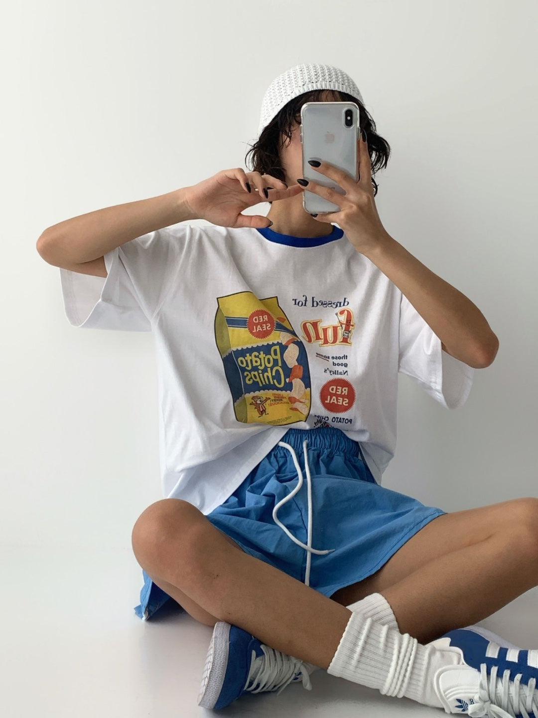 Vintage Snack Graphic Ringer T-Shirt