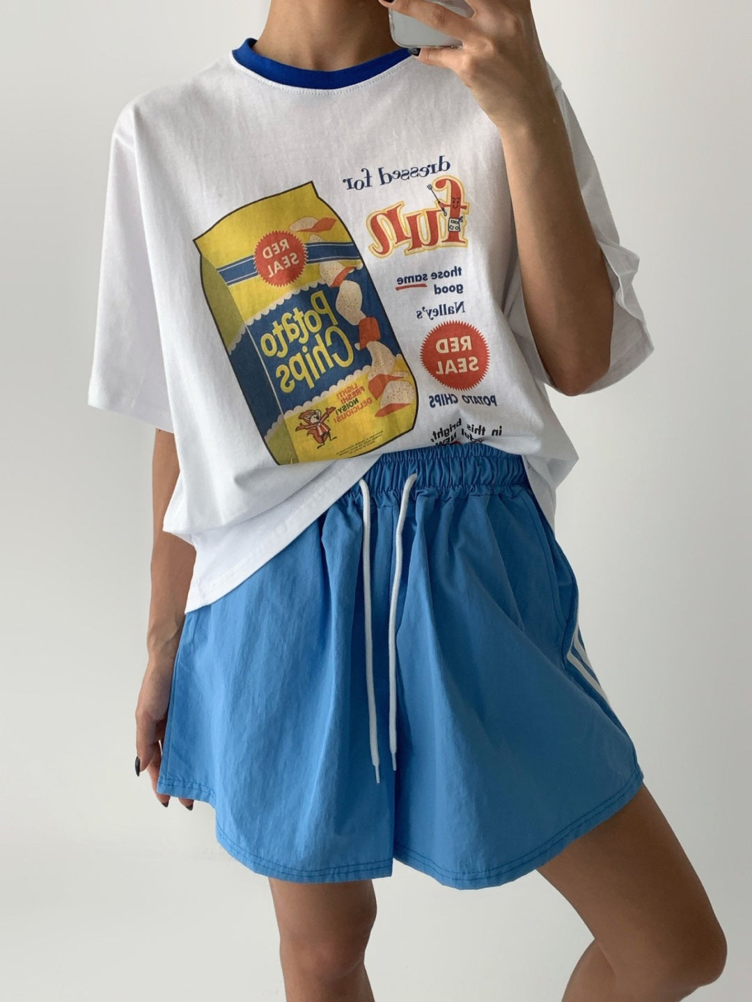 Vintage Snack Graphic Ringer T-Shirt