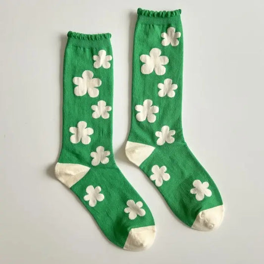 Daisy Mid Calf Cotton Anckle Socks