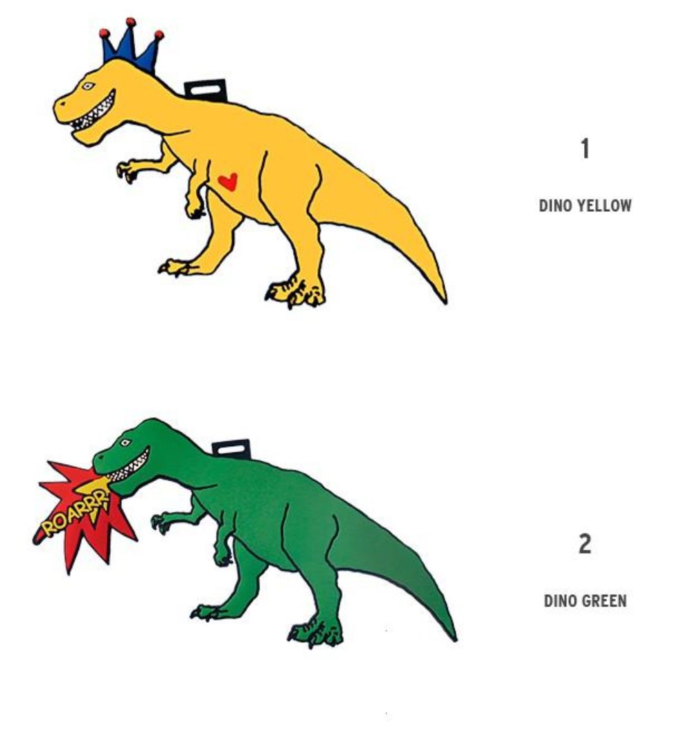 [Lucky Planet] Lucky Friends Dino Luggage Name Tag - Luckyplanetusa