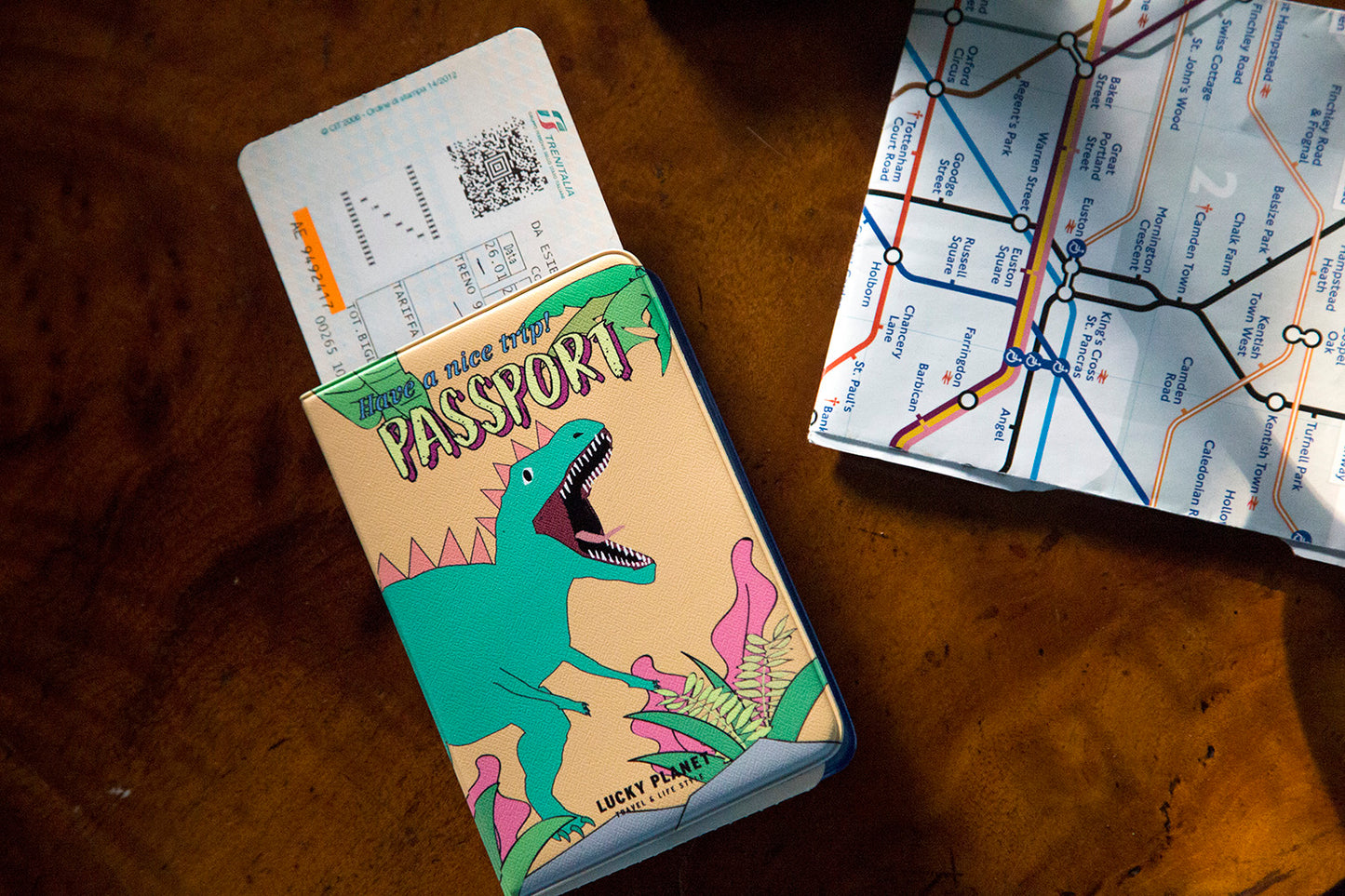 [Lucky Planet] My Pet Dino Passport Holder Cover Case - Luckyplanetusa