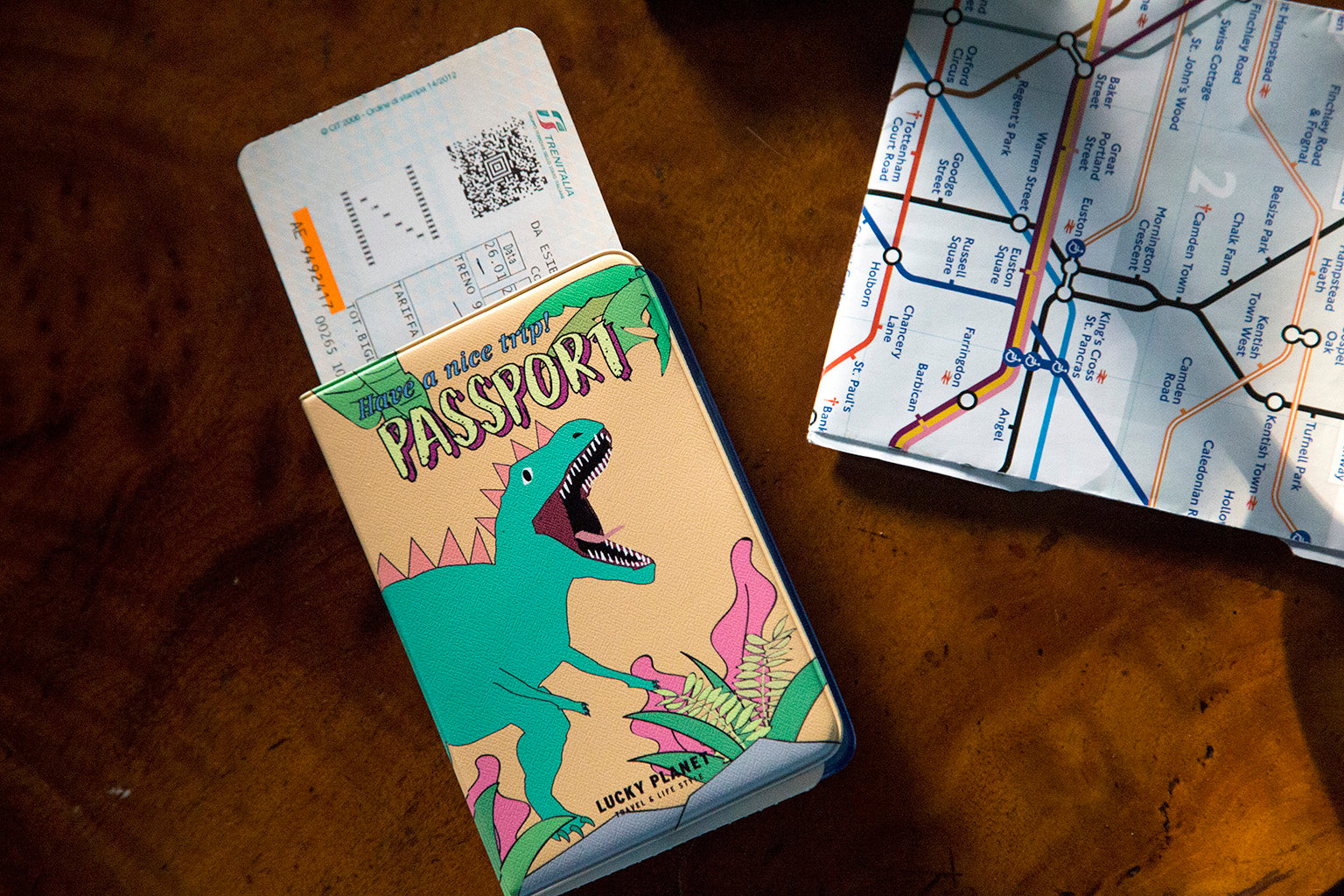 [Lucky Planet] My Pet Dino Passport Holder Cover Case - Luckyplanetusa