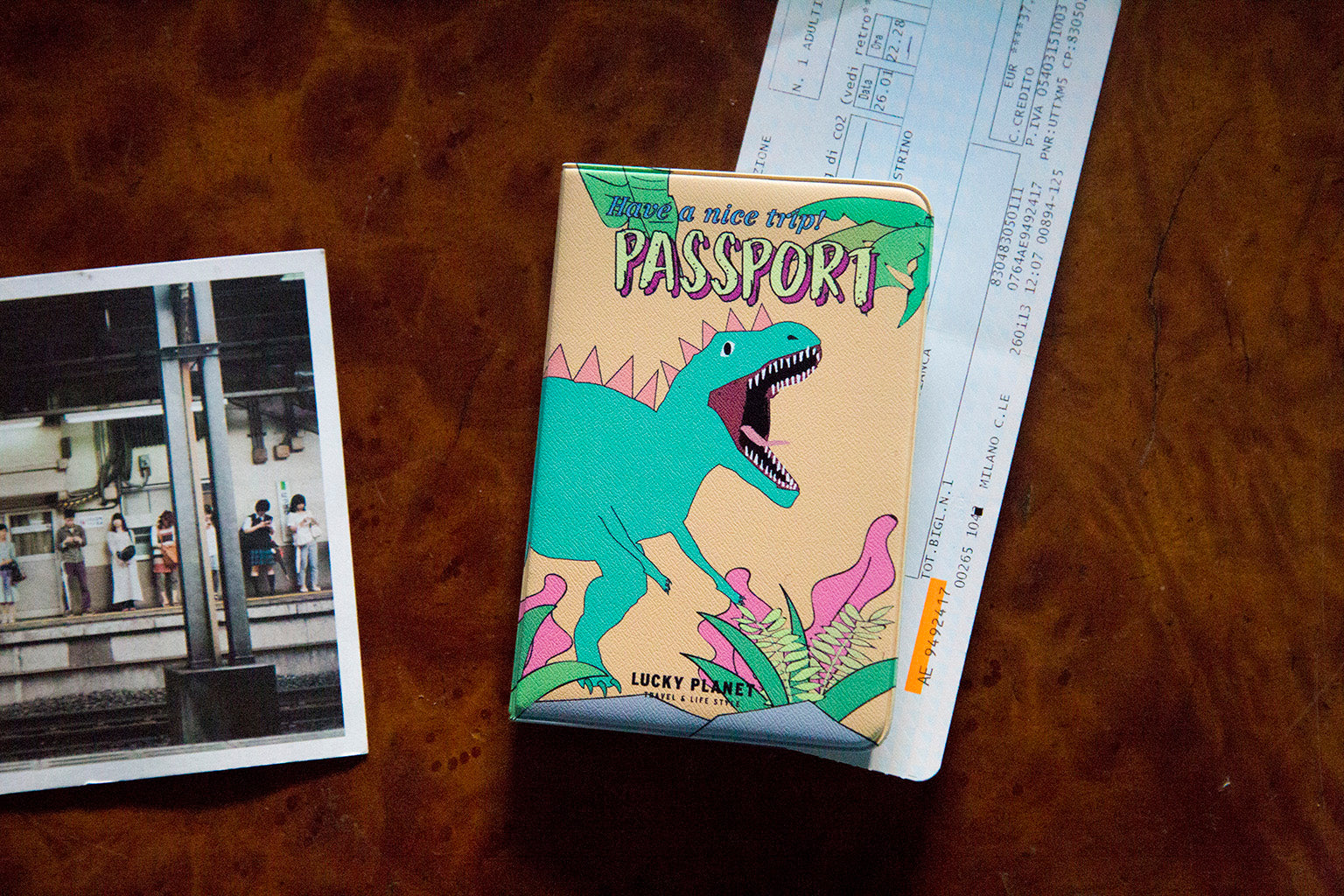 [Lucky Planet] My Pet Dino Passport Holder Cover Case - Luckyplanetusa