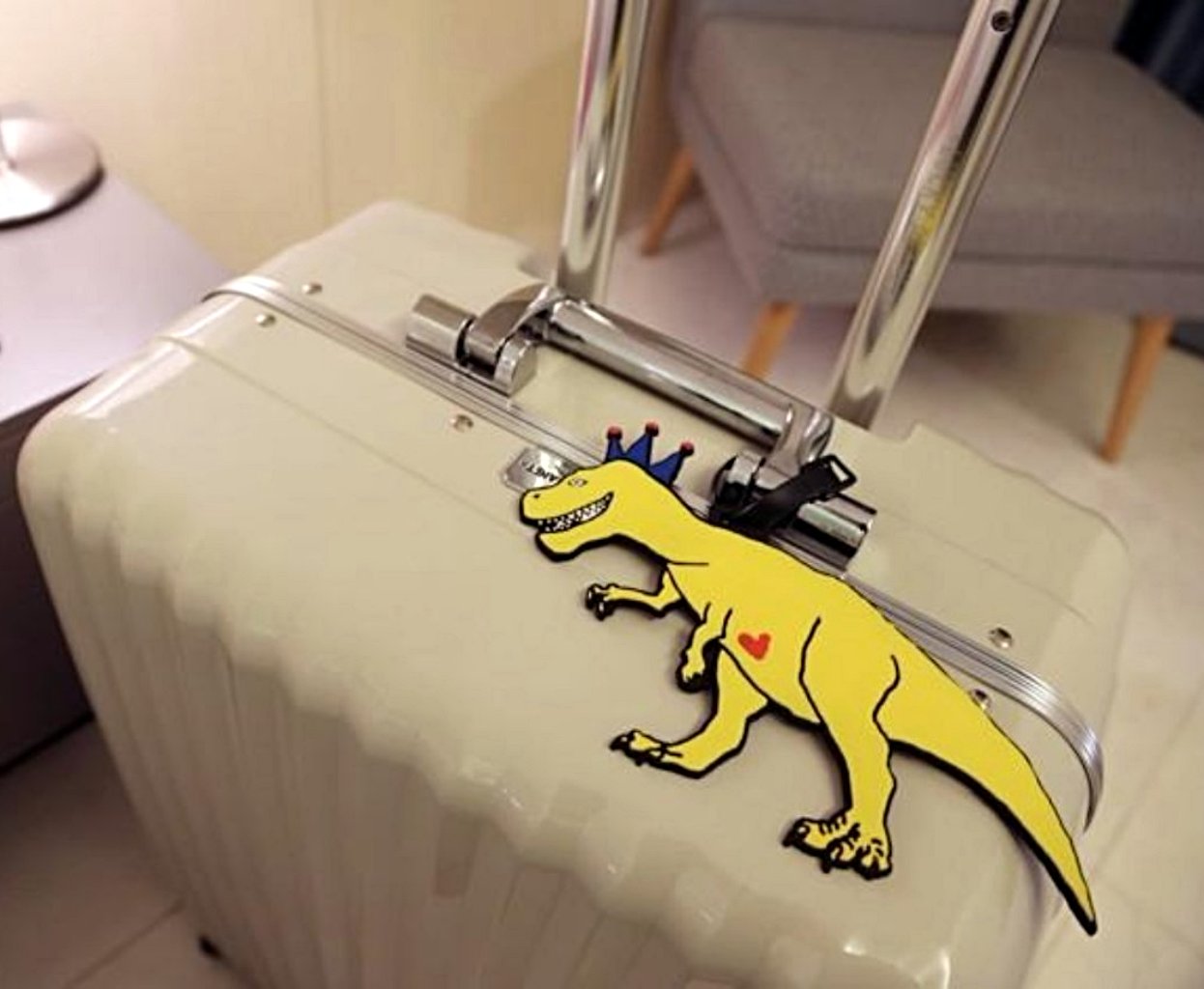 [Lucky Planet] Lucky Friends Dino Luggage Name Tag - Luckyplanetusa