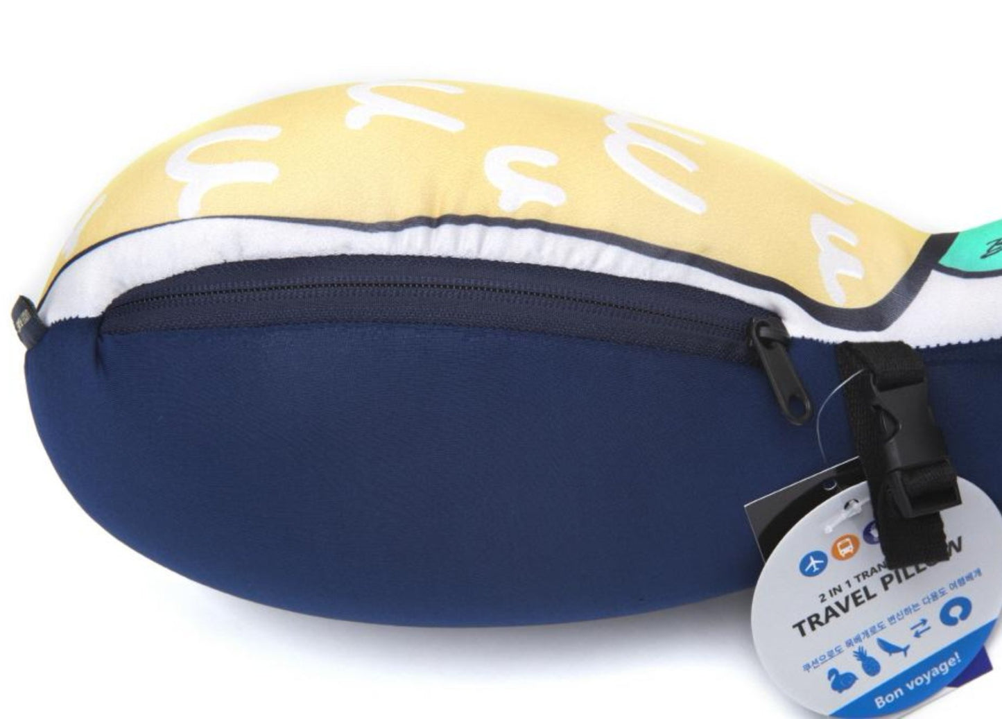 [Lucky Planet] Bon Voyage 2 in1 Travel Head Rest Neck Pillow - Pineapple - Luckyplanetusa