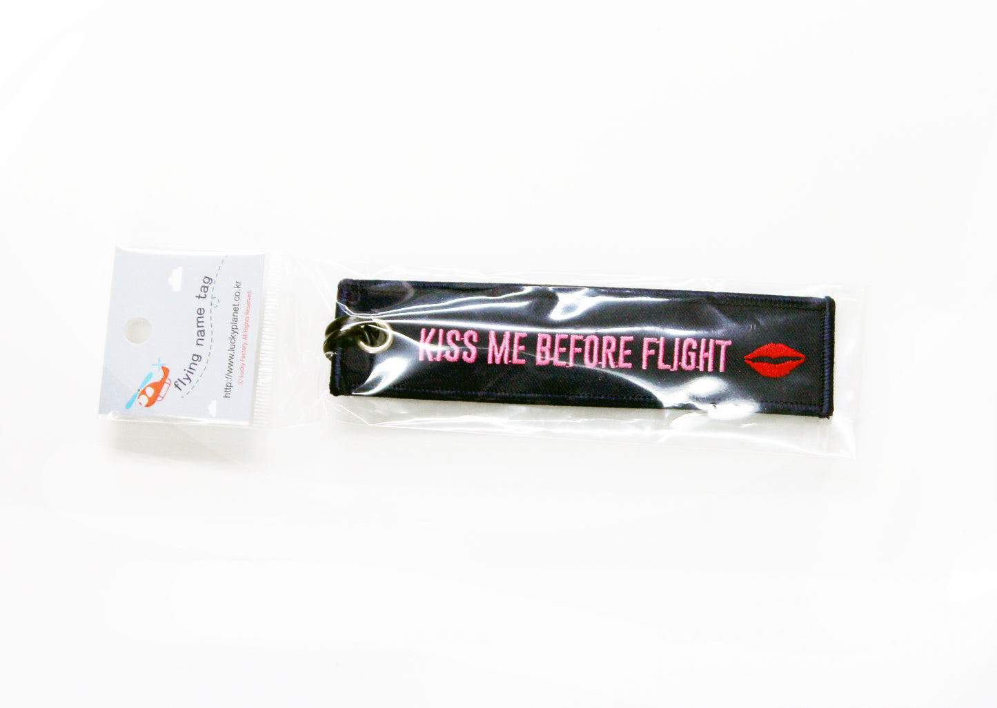 [Lucky Planet] Embroidered  Luggage Name Tags - I Love Korea - Luckyplanetusa