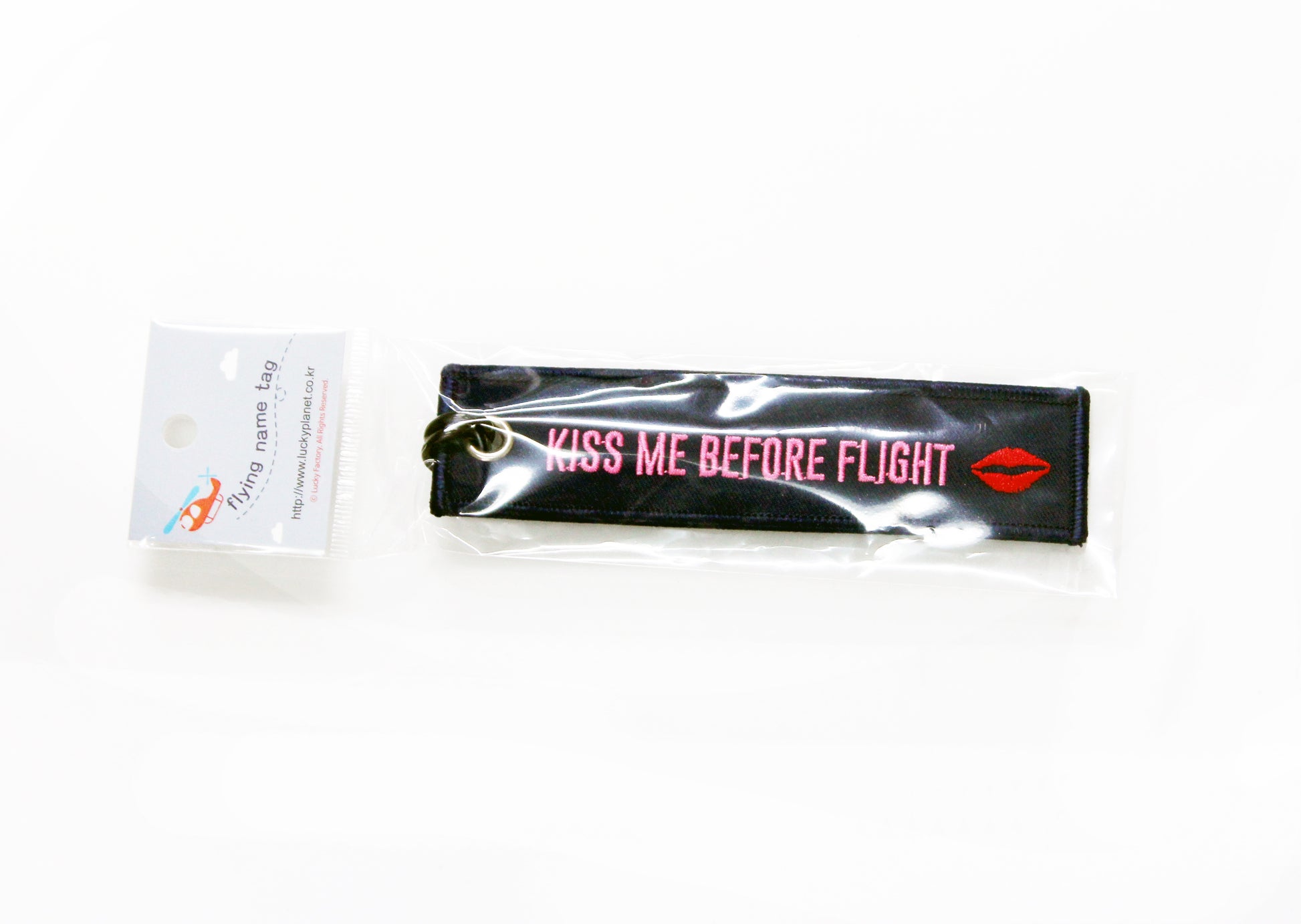 [Lucky Planet] Embroidered  Luggage Name Tags - I Love Korea - Luckyplanetusa