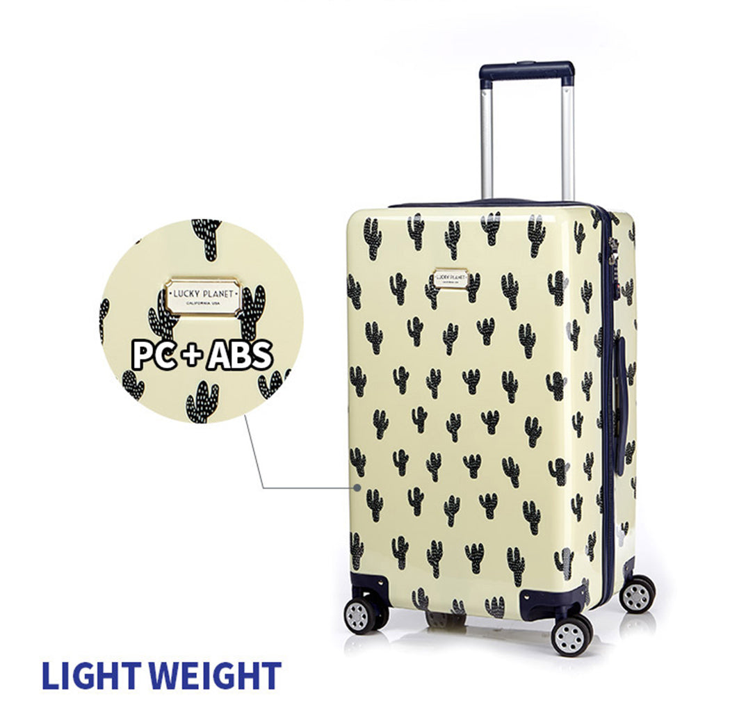 [Lucky Planet]  Leaf Pattern  Hard Case PC Luggage/ suitcase Set - 21+26+30 inch Full set - Luckyplanetusa