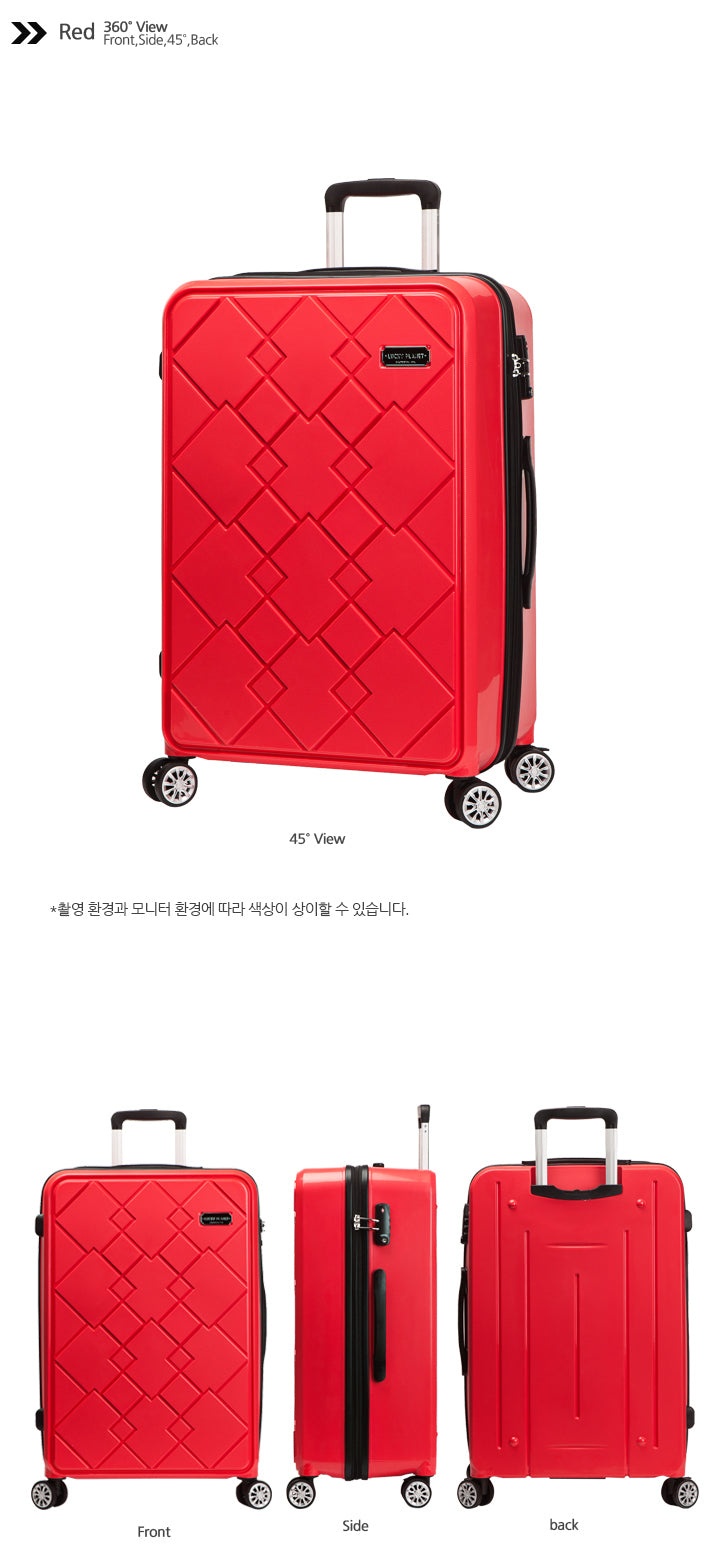 [Lucky Planet]  Canto Square 21-inch Hard Case Luggage - Luckyplanetusa