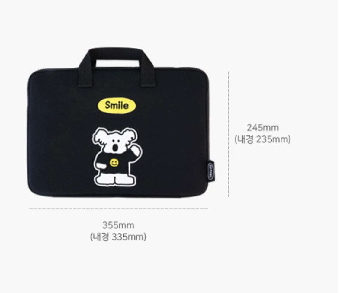 Romane 13” wide laptop pouch with handle