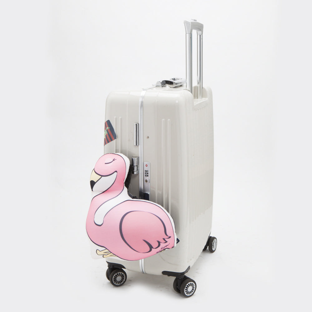 [Lucky Planet] Bon Voyage 2 in1 Travel Head Rest Neck Pillow - Flamingo - Luckyplanetusa