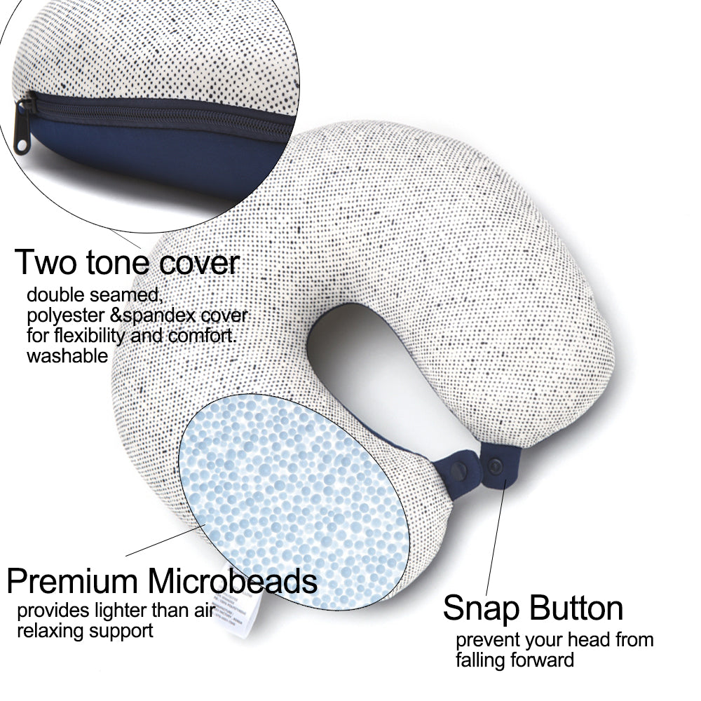 [Lucky Planet] Bon Voyage 2 in1 Travel Head Rest Neck Pillow - Flamingo - Luckyplanetusa