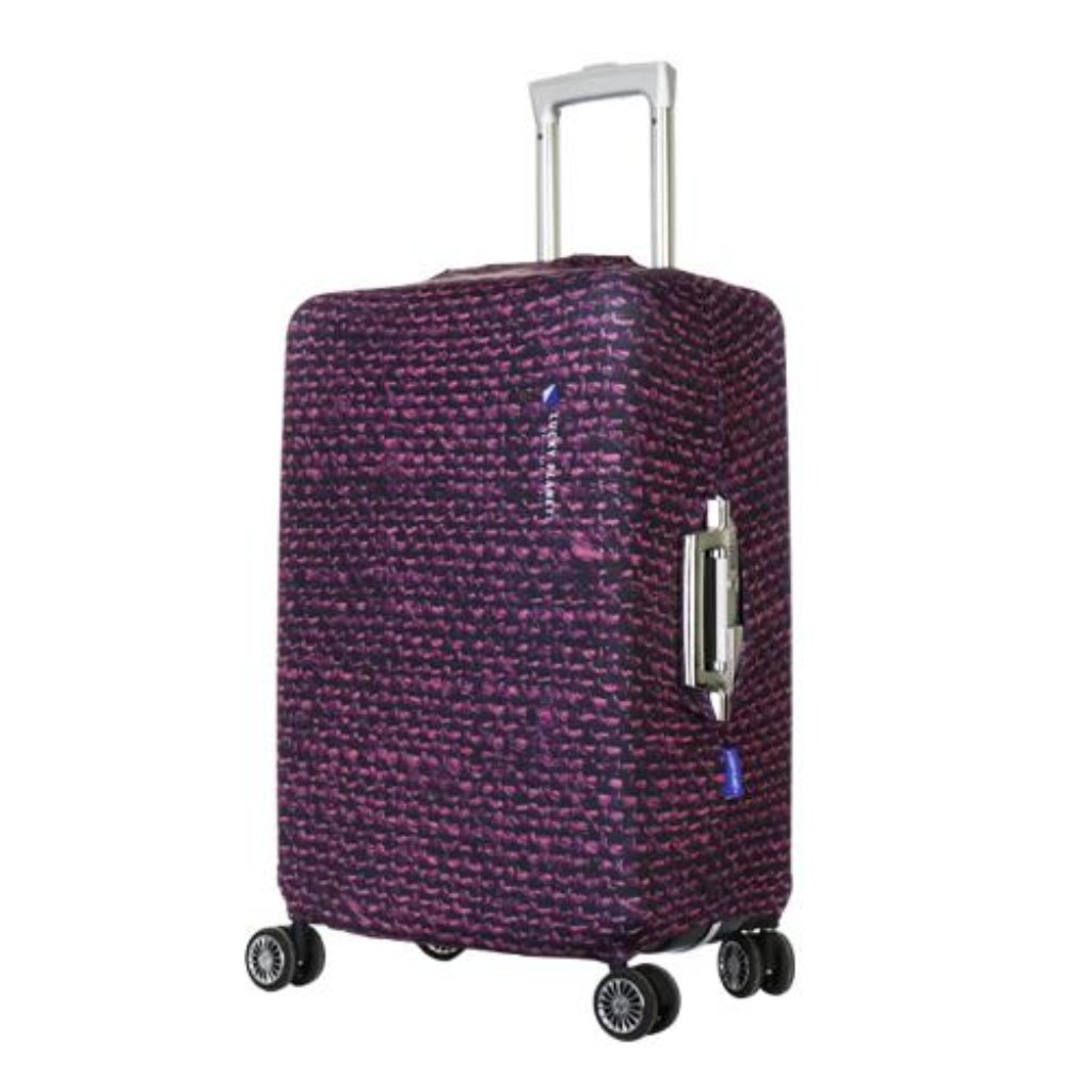 [Lucky Planet] Purple Linen Luggage Cover - Luckyplanetusa
