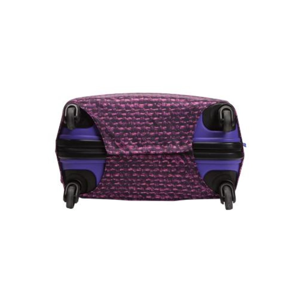 [Lucky Planet] Purple Linen Luggage Cover - Luckyplanetusa
